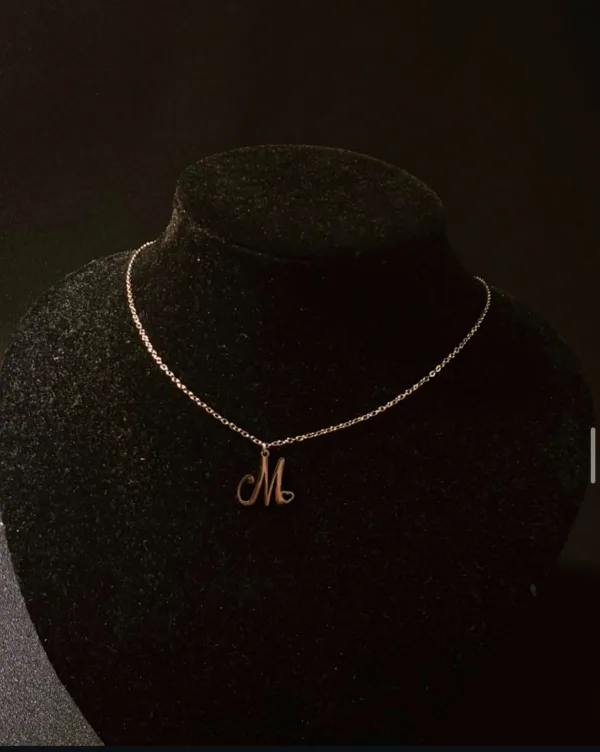 Letter (M) Necklace - Image 2