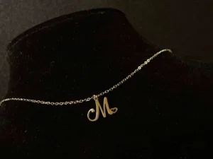 Letter (M) Necklace