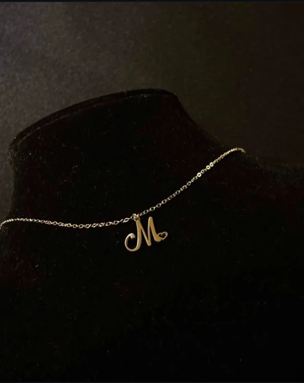 Letter (M) Necklace