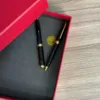 قلم اسود - ذهبي و فضي - Image 4