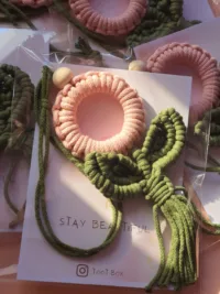 🌸 Bloom Macramé Flower Charm – Handmade Versatile Accessory