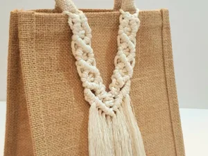 👜Macrame-Jute Tote Bag – Effortless Style, Naturally Made🧵 - S