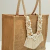 Macrame-Jute Tote bag – Effortless Style, Naturally Made🧵- M