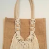 👜Macrame-Jute Tote Bag – Effortless Style, Naturally Made🧵 - M - Image 3