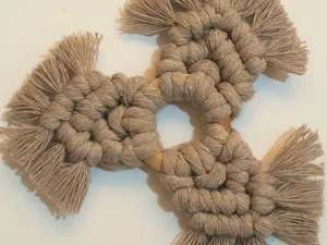 🌾Handmade Macrame Coaster – Earthy Beige, Soft and Soulful ☕
