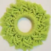 🌿Handmade Macrame Coaster – Vibrant Green, Naturally Beautiful☕