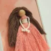 🎁 Handmade Macramé Doll in A Frame – A Gift That Speaks to the Heart ✨ - Image 2