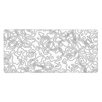 White Topo Mouse Pad