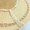 🌞Handwoven Summer Hat – Natural Elegance with Macrame Detail🧵