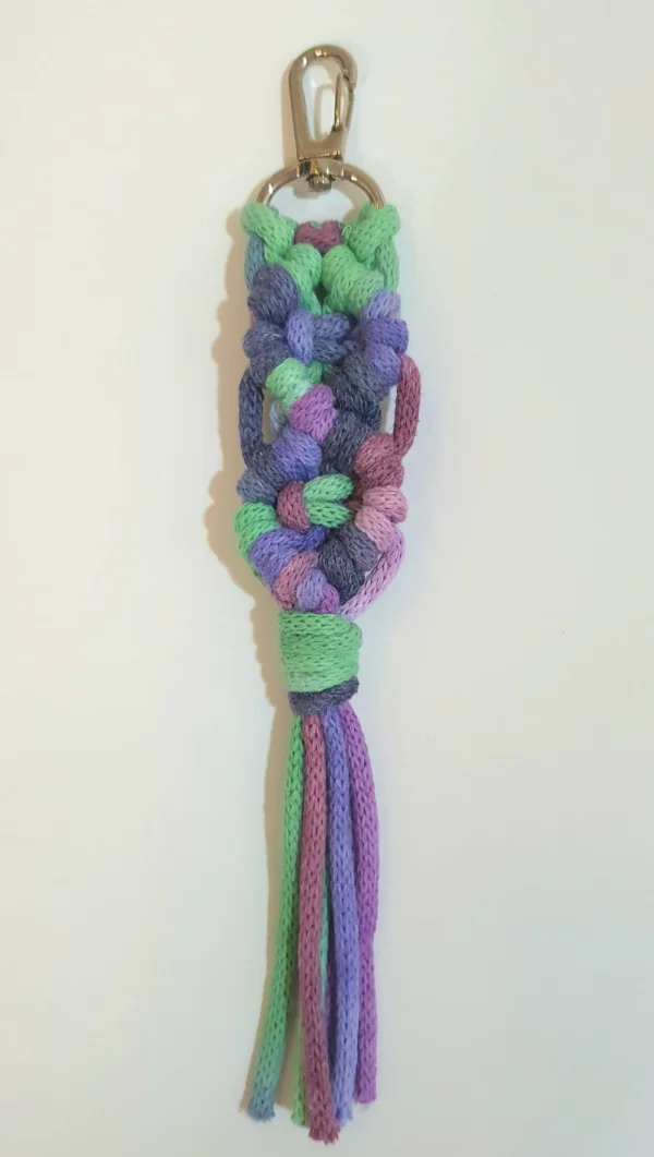 Handmade Macramé Keychain – Boho Charm in Every Knot 🌿 - Image 5