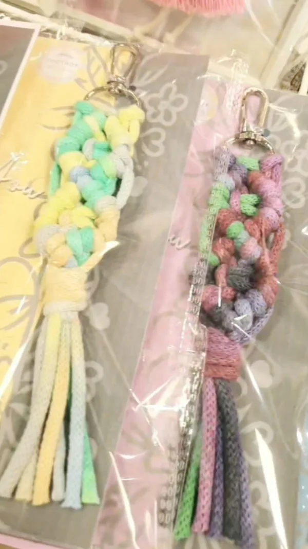 Handmade Macramé Keychain – Boho Charm in Every Knot 🌿 - Image 2